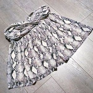TORRID Snakeskin Babydoll Halter Top Size 1 PLUS